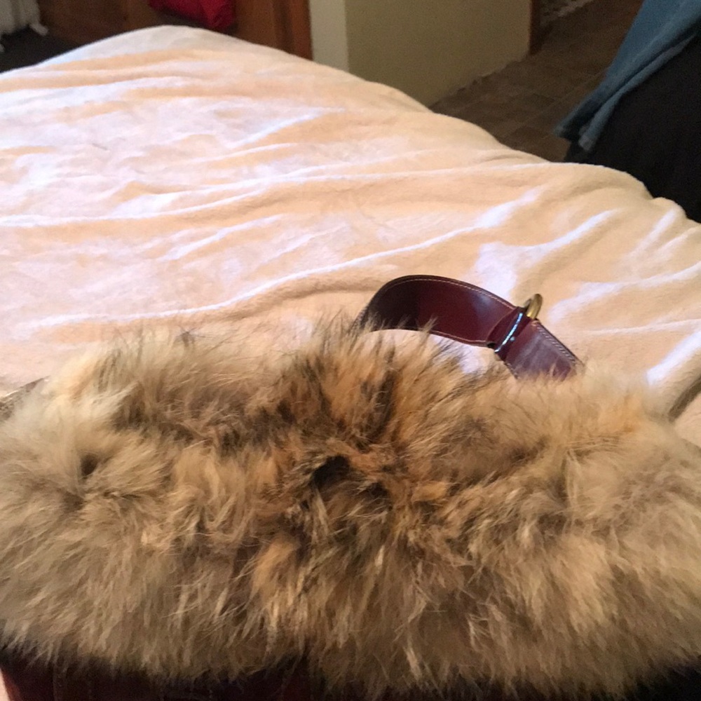 COACH Coyote PKT SFT Duffle Tote;Brass/ Bordeaux- There was only 700 bags made! - Picture 6 of 7